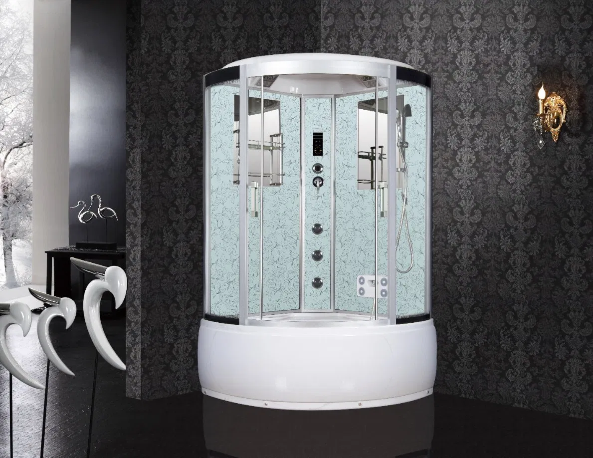 130X130cm Multiple Sliding Deexplosion Glass Steam Jacuzzy Bathroom Shower Cabin