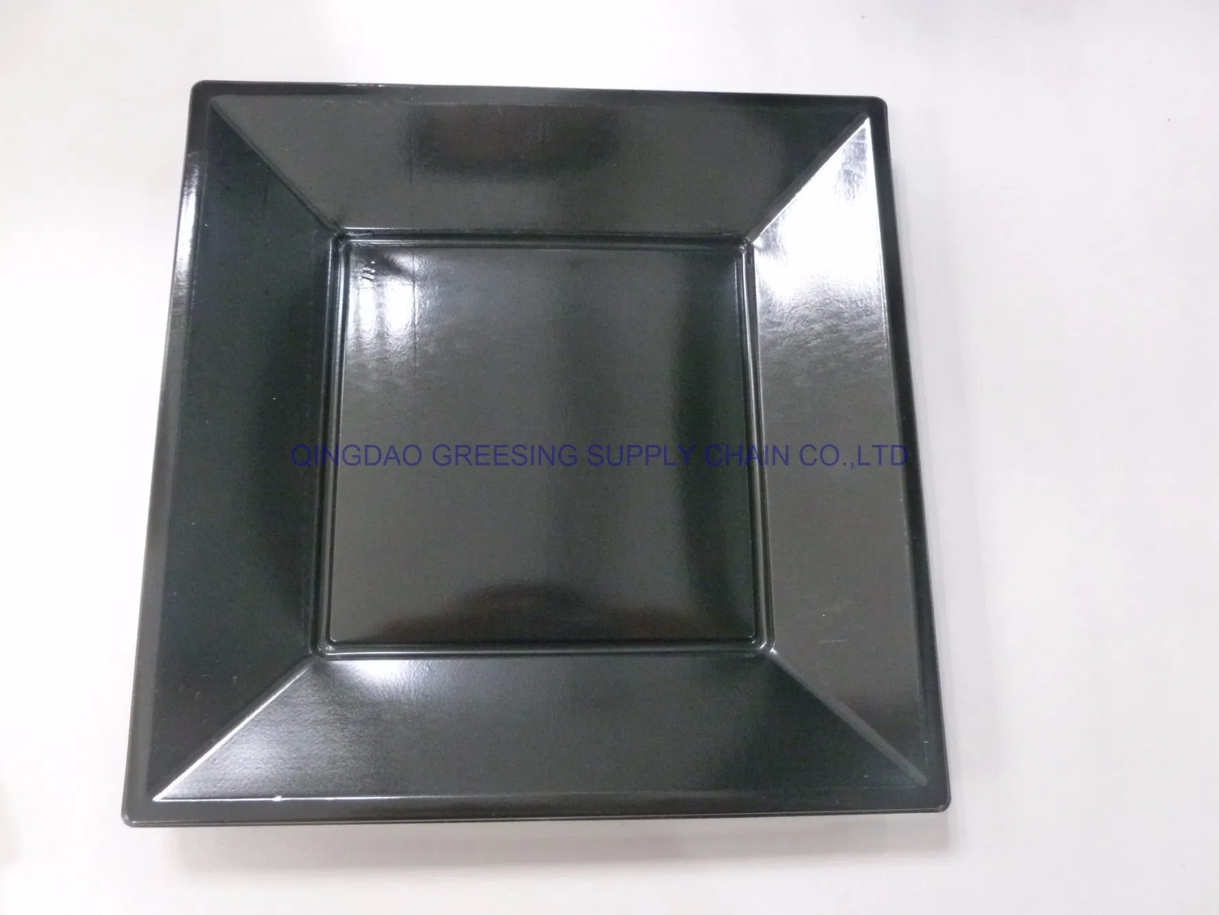 23cm Disposable Plastic Square Plate 9" Dinnerware Tableware