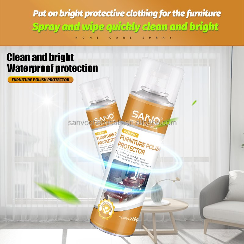 Sanvo Furniture Polish Spray for Home & Office Wood & Leather Shining Cleaner & Wash