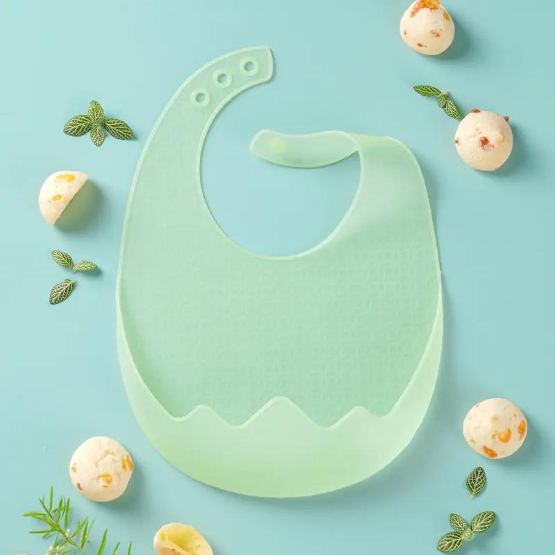 Waterproof Silicone Boy Girl Eating Bibs Wholesale Baby Feeding Bibs