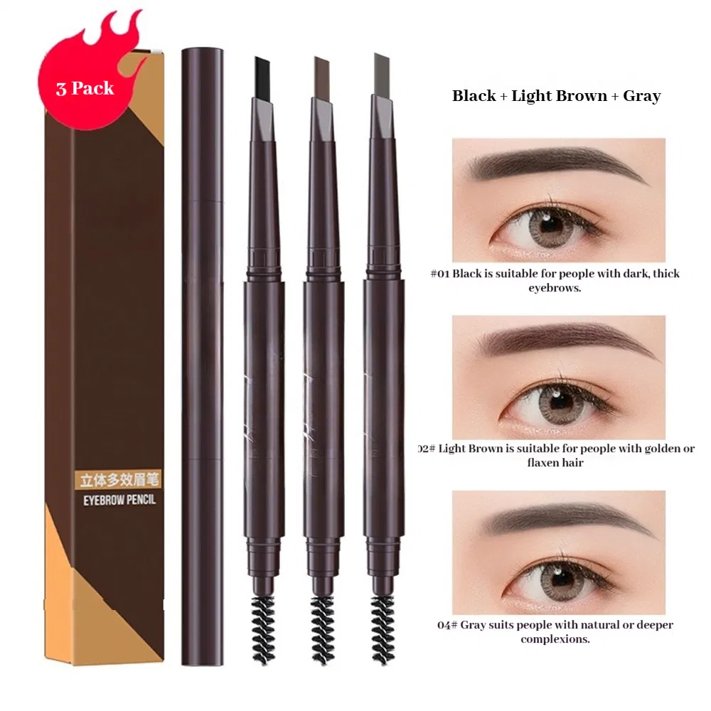 Micro Precision Rotating Eyebrow Pencil with Fine Tip for Definition