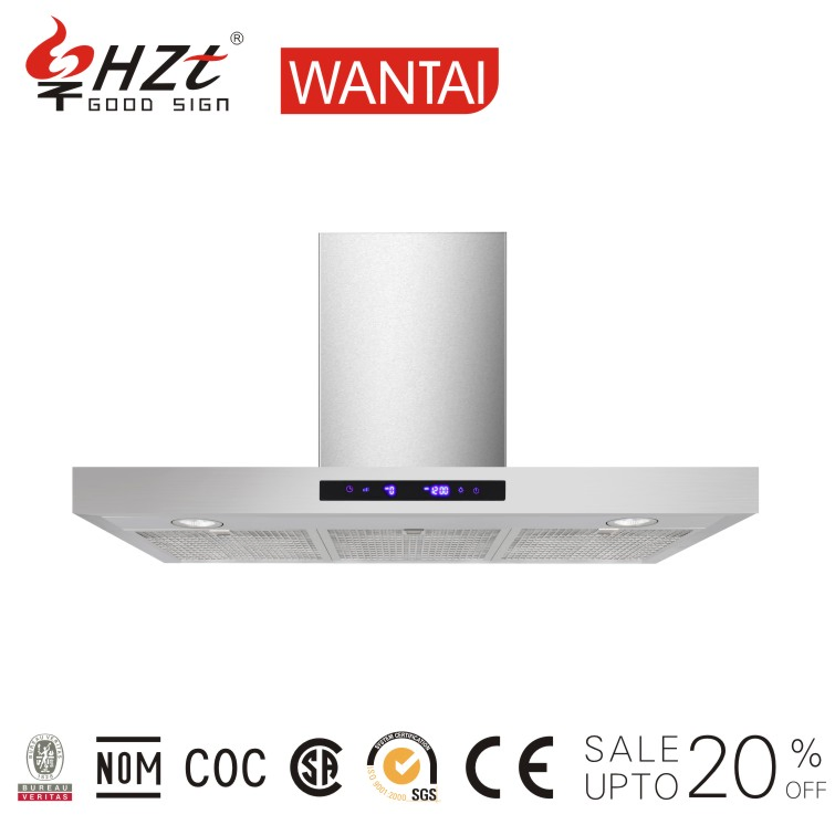T Shape Range Hood Kitchen Appliance Ss Touch Control 60cm