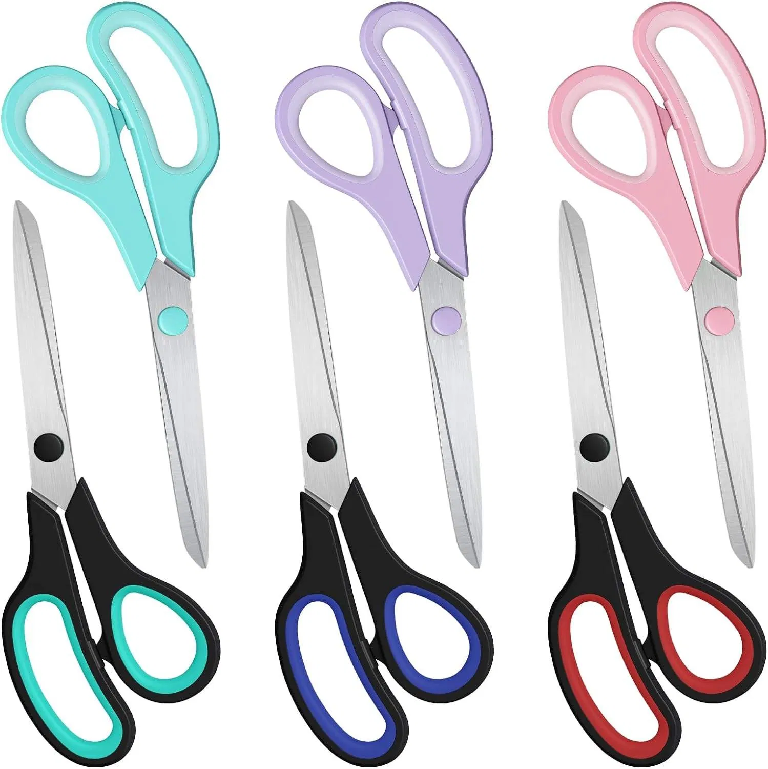 Soft Touch Handle 8.5 Inch Stainless Steel Craft Scissors