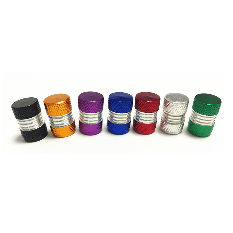 4PCS Round Style Aluminum Alloy Car Tire Valve Cap