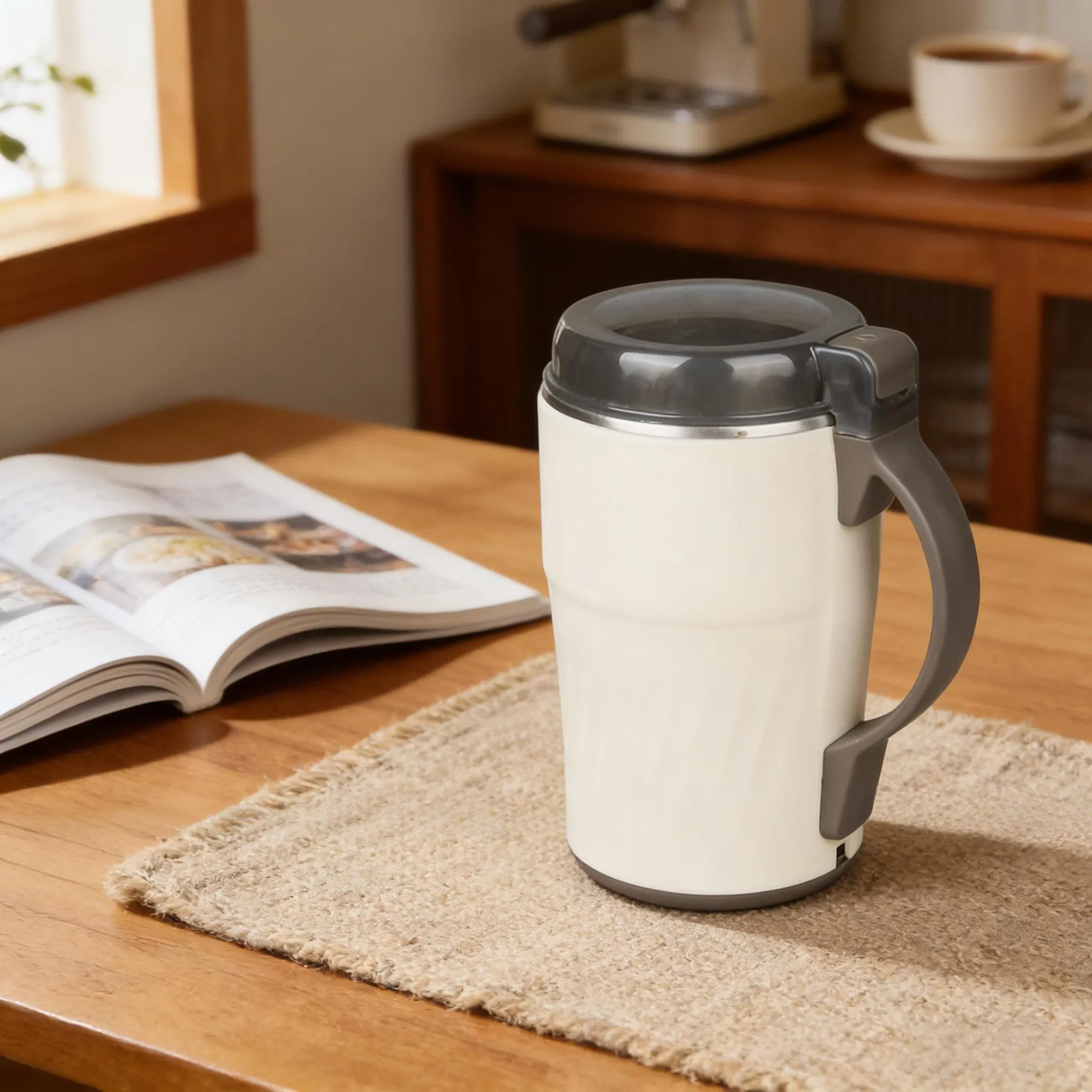 2 in 1 Electric Coffee Bean Grinder and Ice Cream Maker