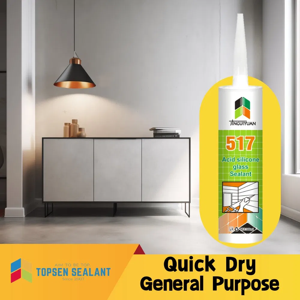 Free Samples White Clear Black Construction Use Gp Silicone Sealant Adhesive
