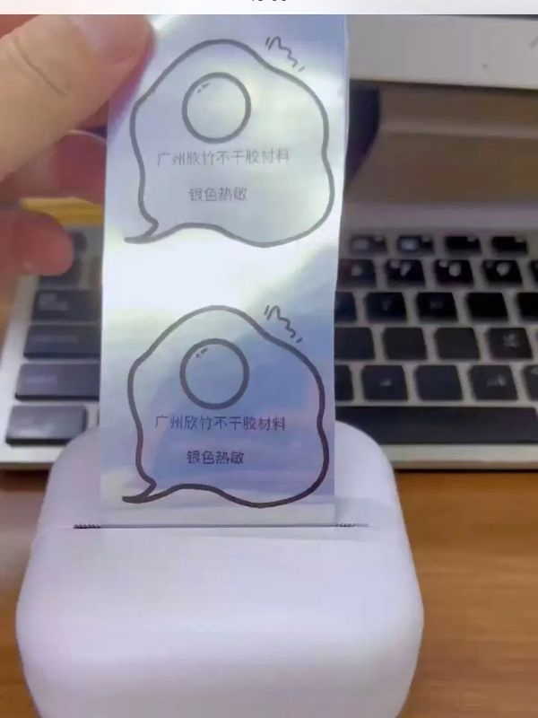 High Adhesive Scratch and Tear Resistant Silver Label