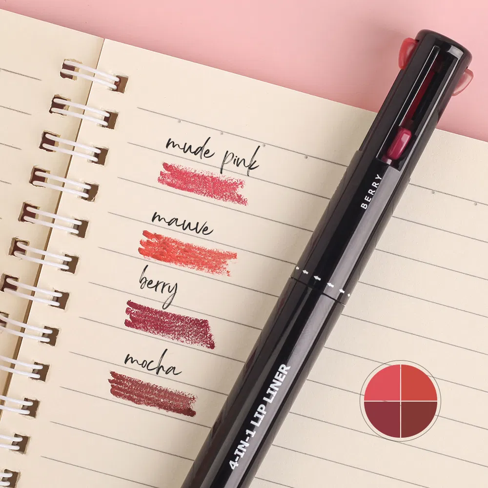 No Logo 4-in-1 Makeup Pen Highlighter Lip Liner Eyeliner Eyebrow Pencil Lip Liner Makeup Pen