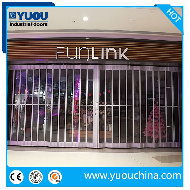 Commercial Polycarbonate Folding/Bi-Fold Door for Shop
