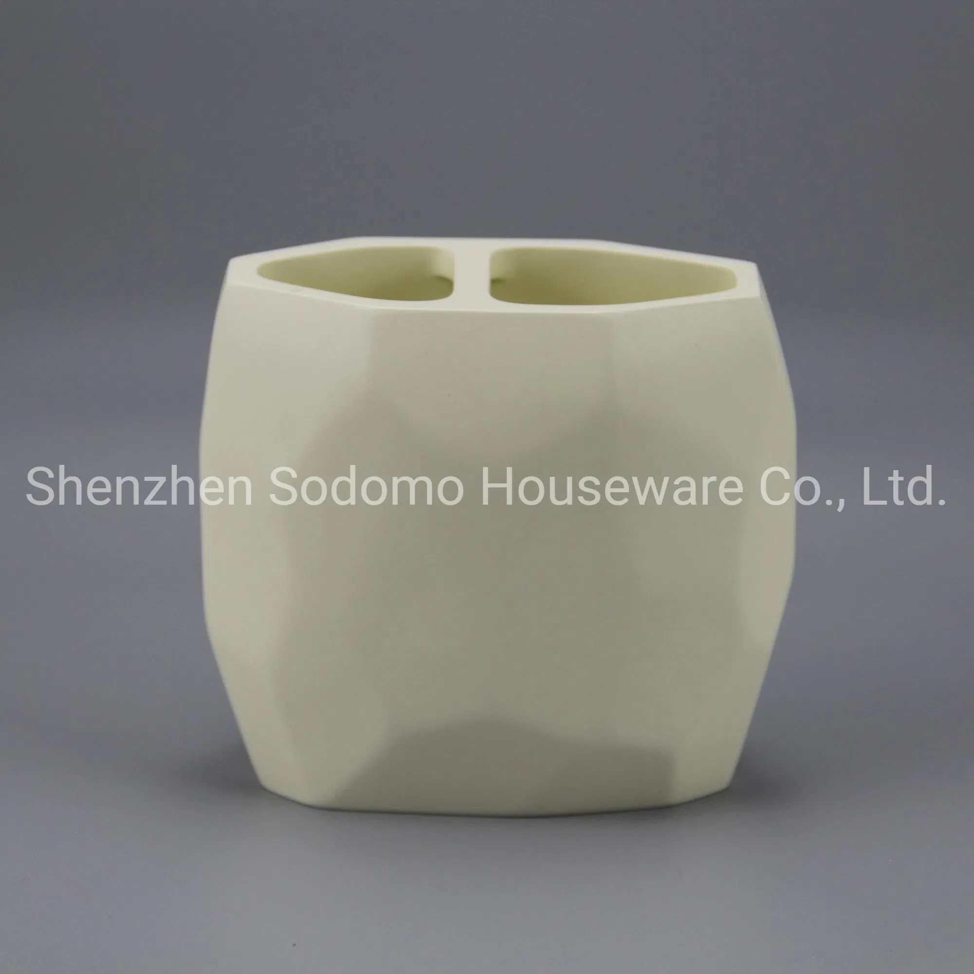 Good Quality Polyresin Bathroom Toothbrush Holder (BP2052-MP)