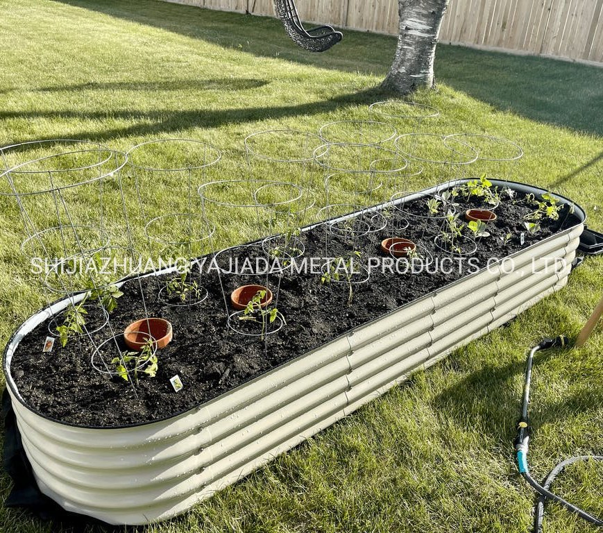 Outdoor Herb Large Planter Galvanized Raised Gardening Beds