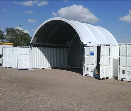 Curve Roof Cover Awing Canopy Tent Dome Shelters for Container