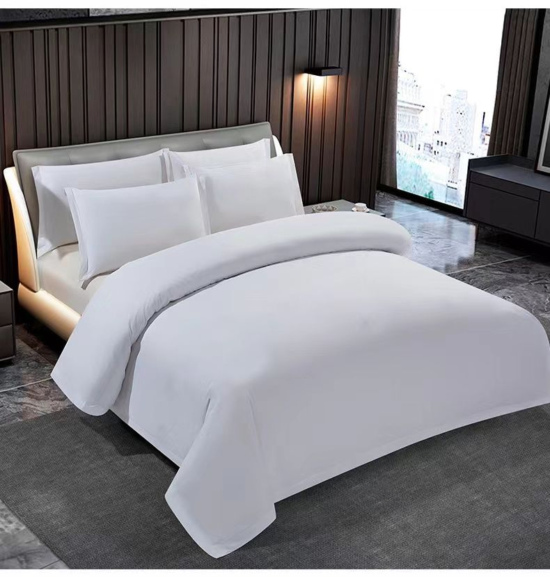 Luxury Hotel Bedding Sets 1000tc King Size High Quality White Linen Sheet Duvet Cover Pillowcase 4 Pieces Set