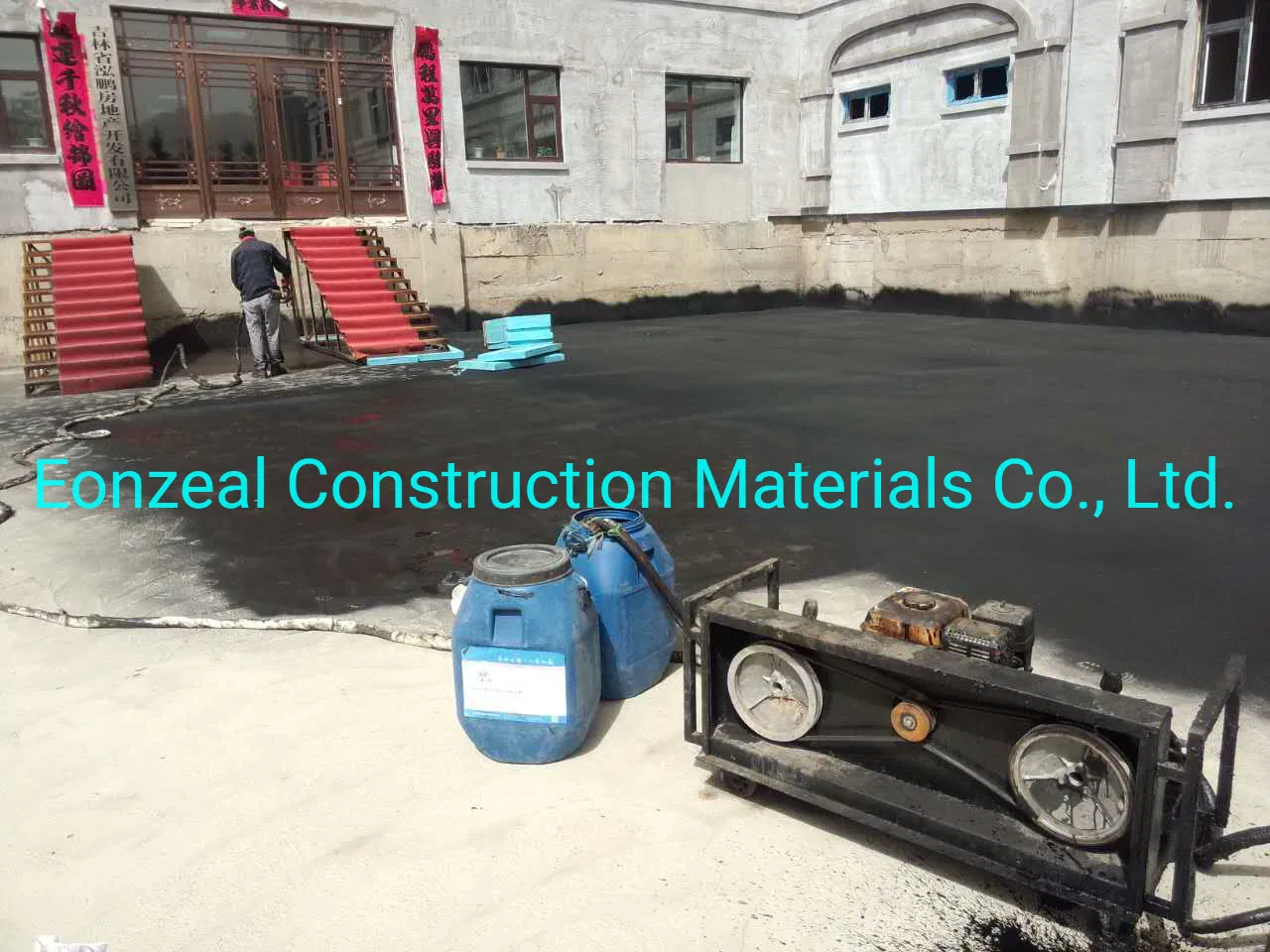 Spray Grade Rubber Asphalt Emulsion Waterproofing Coating/Liquid Rubber Coating