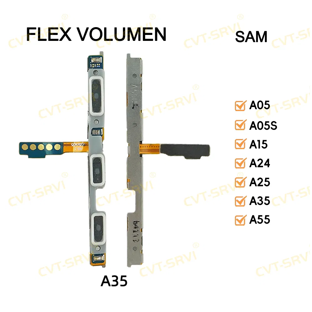 Шлейф громкости для Samsung A35, A25, A24, A15, A05s
