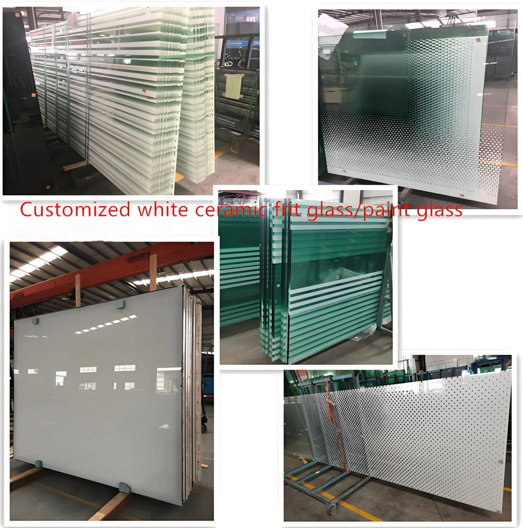 Decorative Gradient White Back Painted Glass for Wall Cladding Backsplashes Customized Wall Glass Sheet