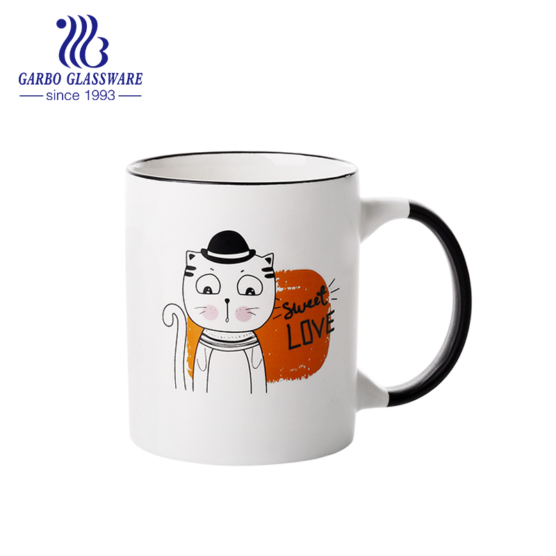 Customized Ceramic Mug Coffee Mug Porcelain Mug Tea Cup Travel Mug with Glazed Print Logo Wholesale Porcelain Mug