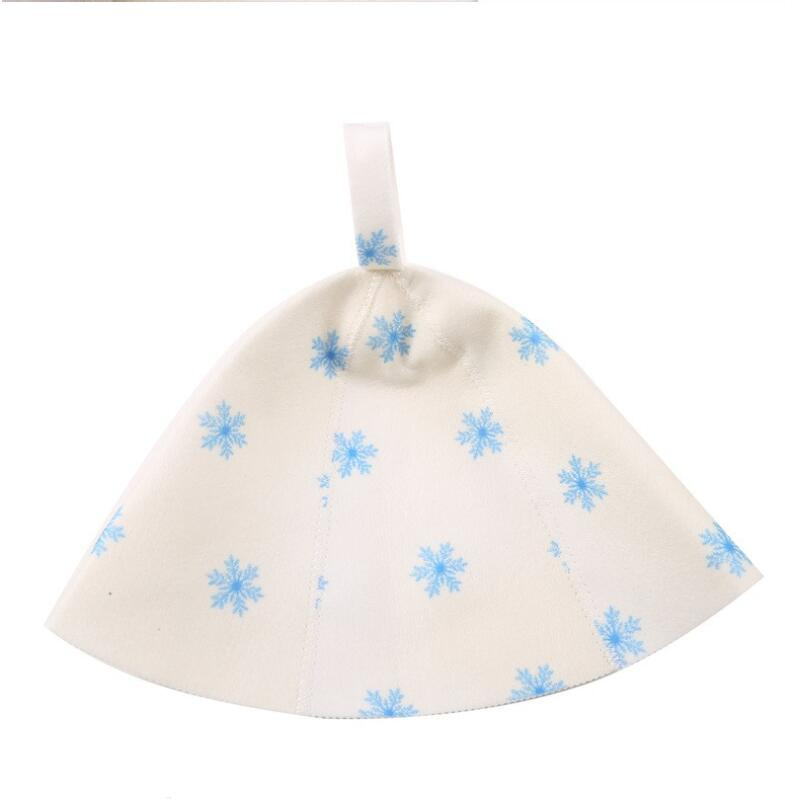 Sauna Bathing Banya Hat 100% Natural Wool Embroidered Hat for Sauna Hat for Men and Women