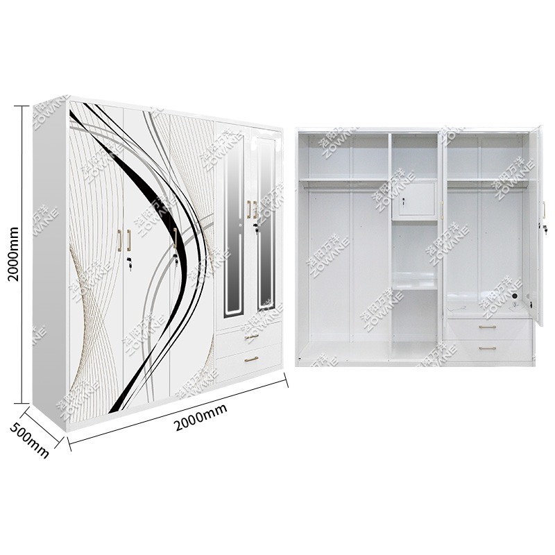 Шкаф-гардероб стальной 5 дверей