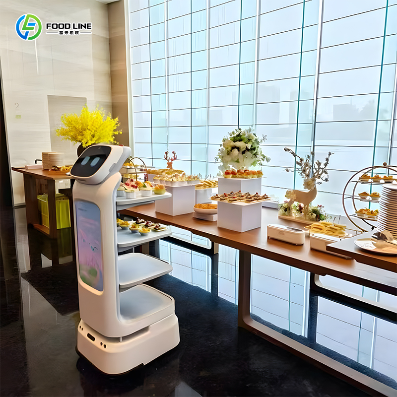 Intelligent Automatic Food Delivery Robot for Restaurant Service Commercial Market