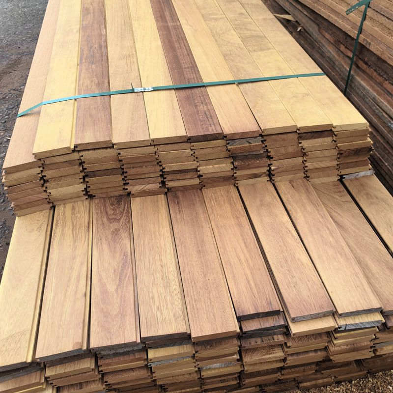 Wholesale Price of High-Quality Iroko Outdoor Decking /Outdoor Boards /External Solid Timber with Tongue &Groove
