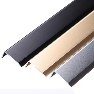 L Shaped Stainless Steel Corner Edge Trim Strips Protection Decoration