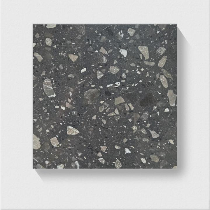Light Luxury Grey Artificial Stone Terrazzo Tiles for Floor Tile/Washstand Tile/Wall Tile