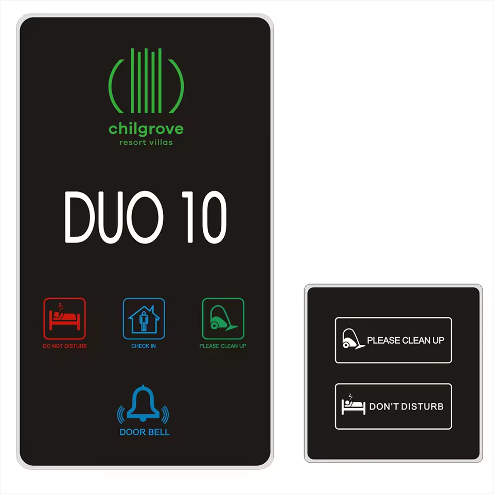 Modern Design Smart Access Control System for Hotels Wired LED Lighting Room Number Sign Dnd Doorplate by Factory