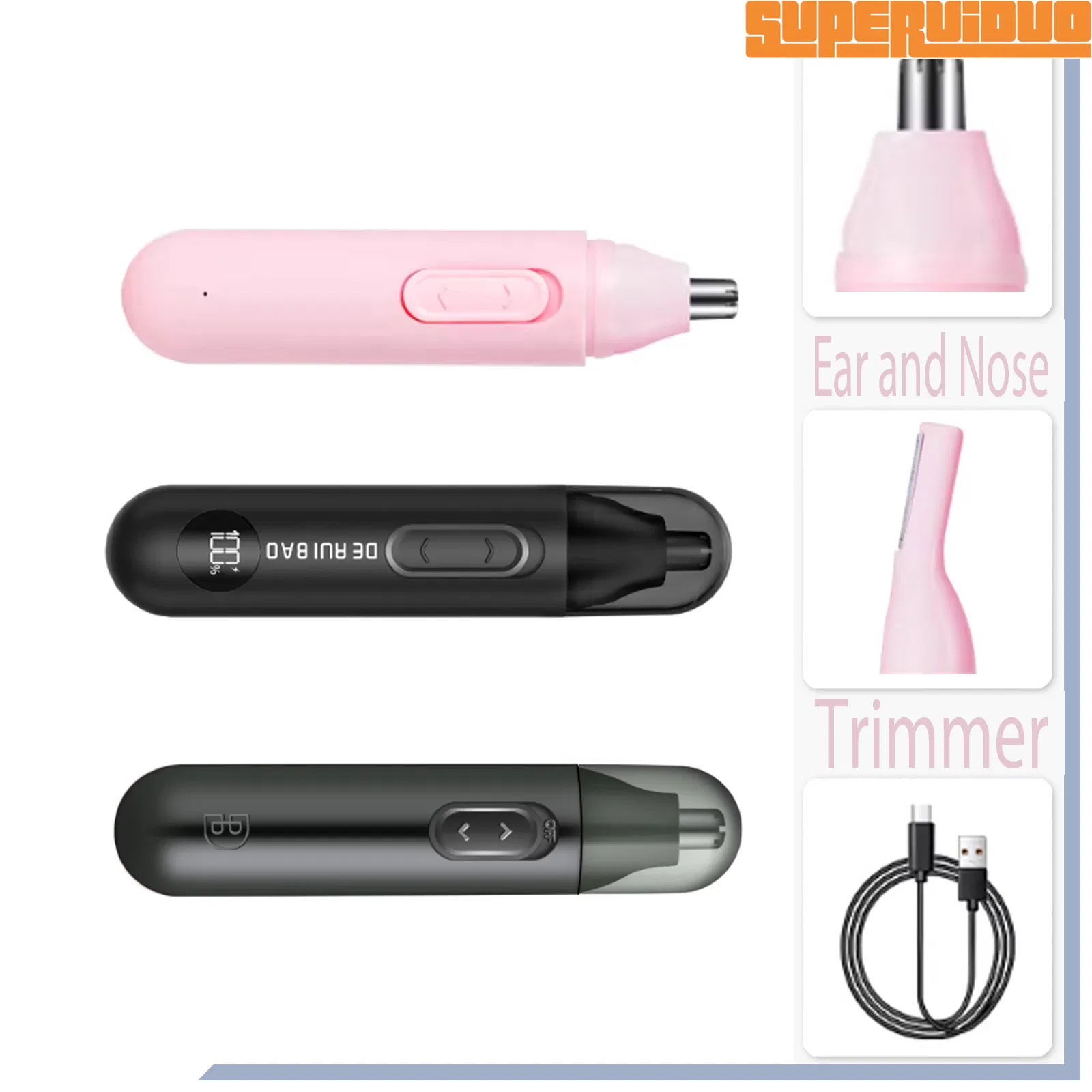 Smart Digitalized Beauty Shaving Ear and Nose Trimmer