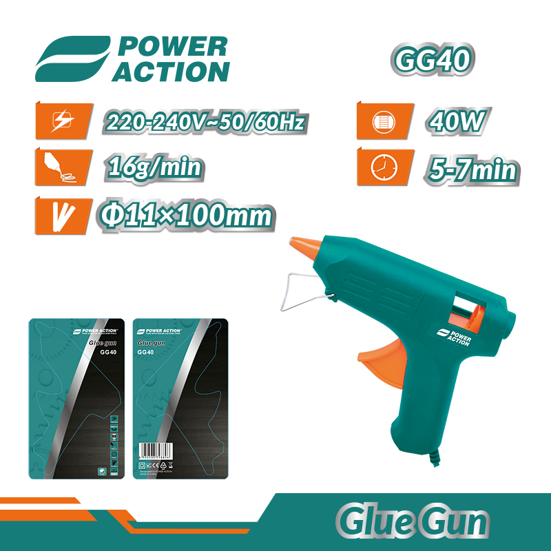 Термоклеевой пистолет 40Вт AWLOP, быстрый нагрев