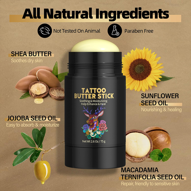 Beauty Cosmetics Skin Care Organic Extracts Heals and Protects New Tattoos Brighten Tattoo Stick