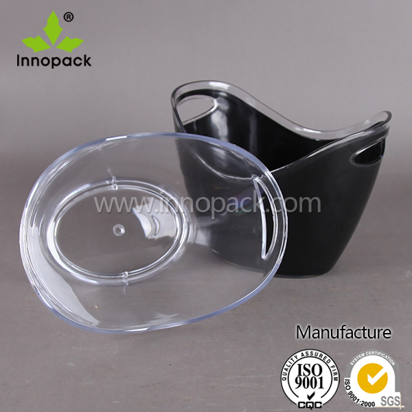 PS/ Acrylic Cooler Ice Bucket for Beer and Wine Wholeasle