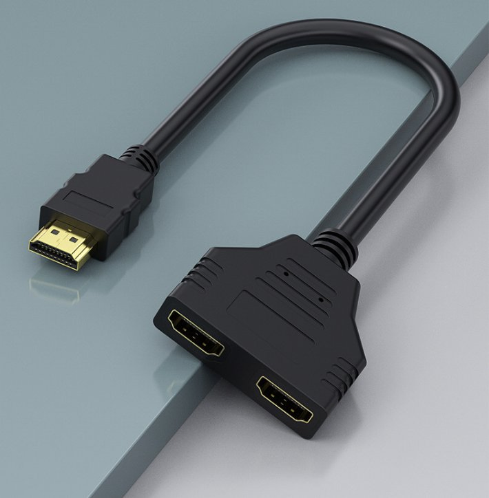 Разветвитель HDMI 1x2, 4K 30Hz, кабель-переходник