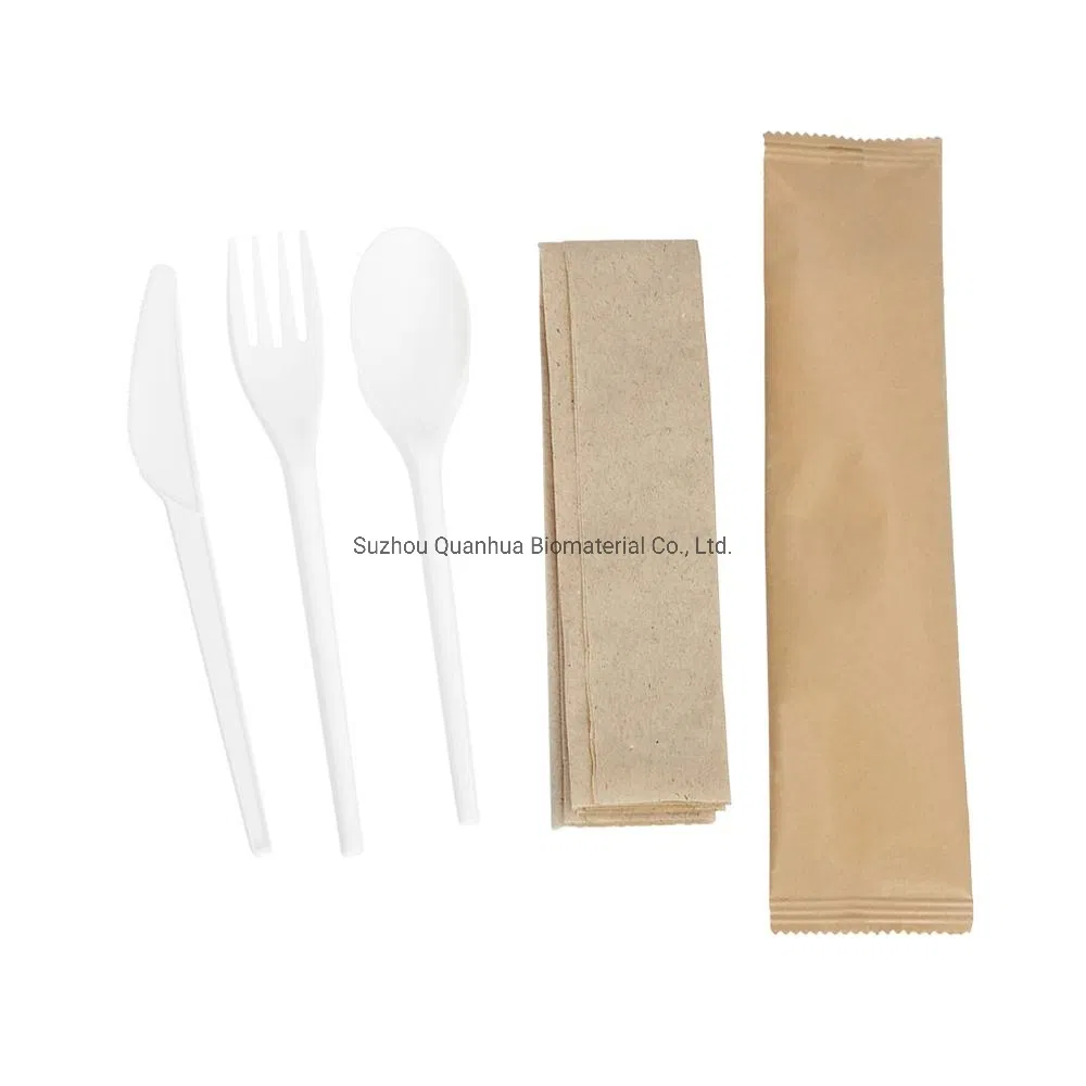 Wholesale High Quality Long Dessert Cornstarch Compostable Disposable Fork