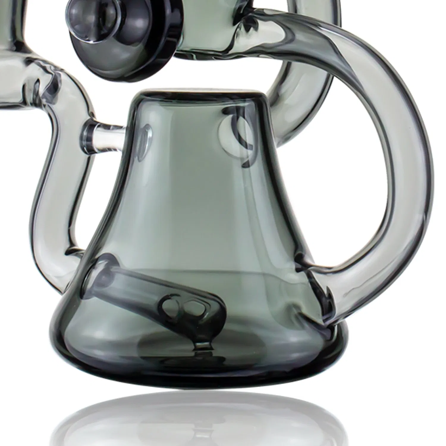 New Design Factory Sale Light Black Glass DAB Rig Glass Hookah Water Pipe