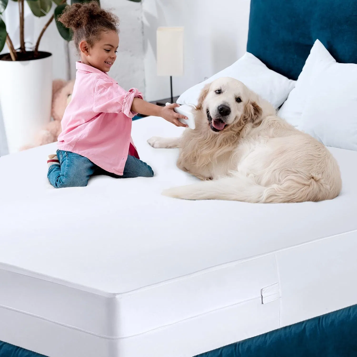 Bamboo Viscose King Mattress Protector 100% Waterproof King Mattress Cover