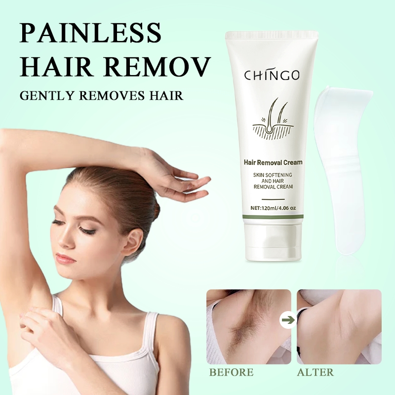 Natural Gentle Effective Hair Removal Cream for Sensitive Skin Smoothing