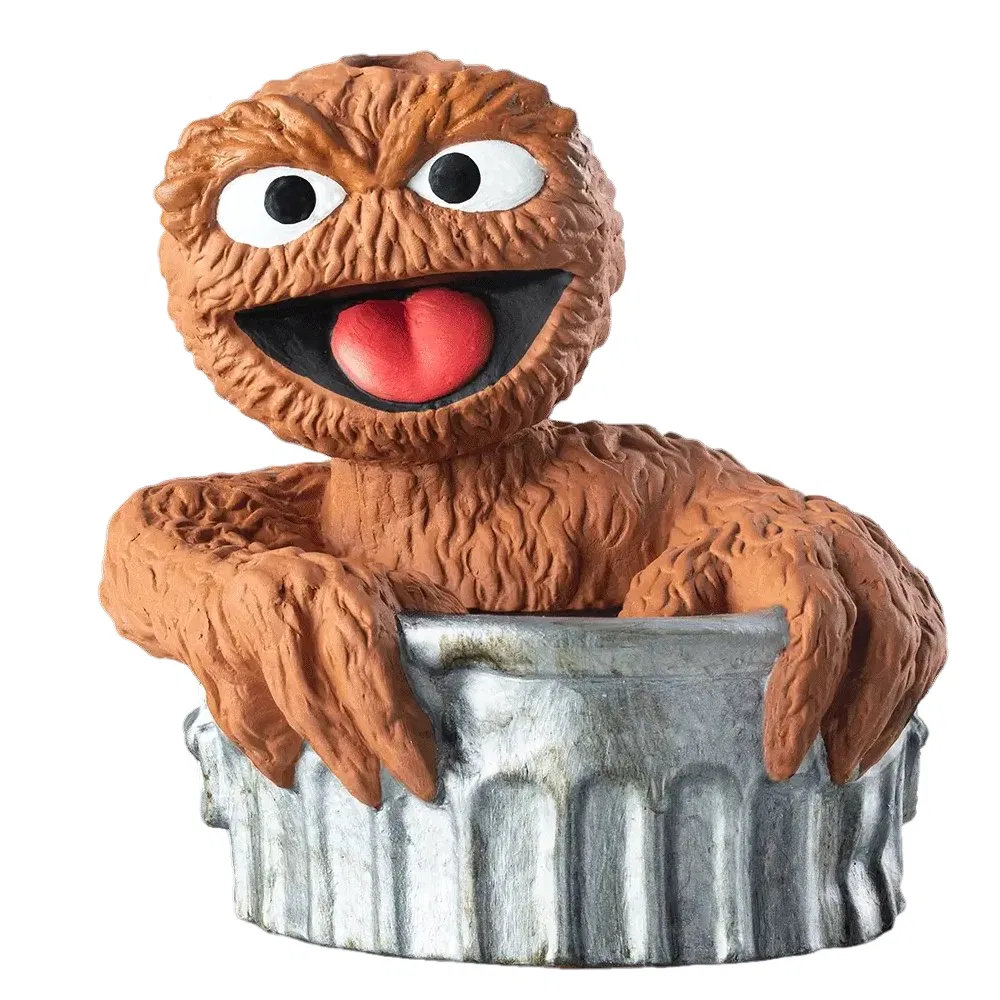 Sesame Street Oscar The Grouch Chia Pet Handmade Decorative Planter
