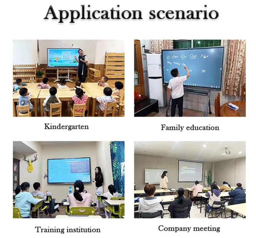 Hot Interactive Flat Panel Dual System Touchscreen for Education and Video Conference Interactive Whiteboard