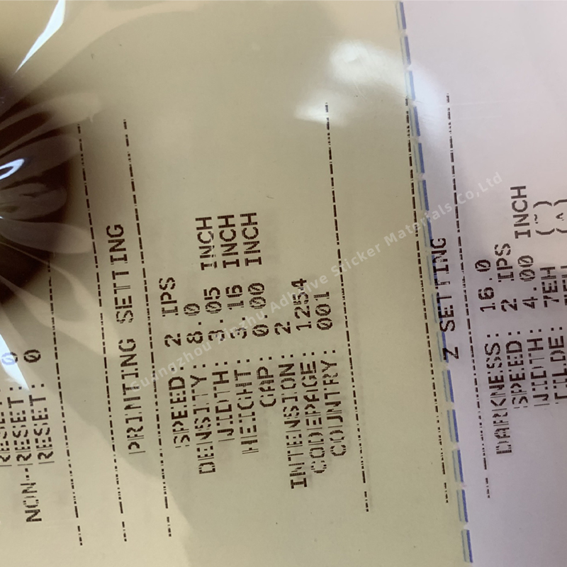 Factory Direct Sales Pet Film Thermal Transfer Printing Film Label Material