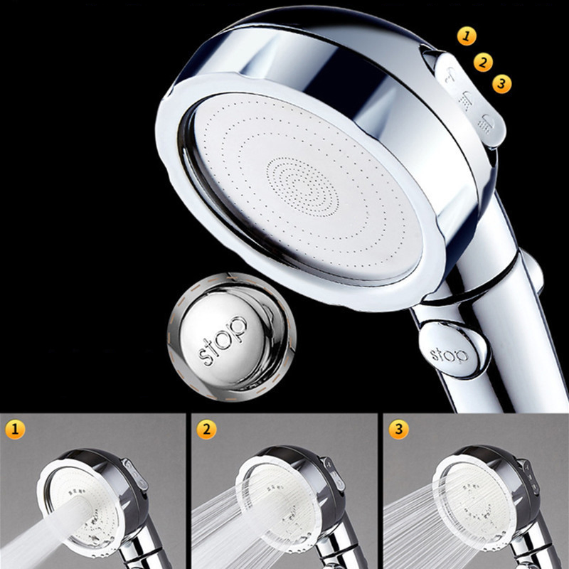 Adjustable Three-Speed Four-Speed Pressurized Home Used Shower Filter Hand Shower Head