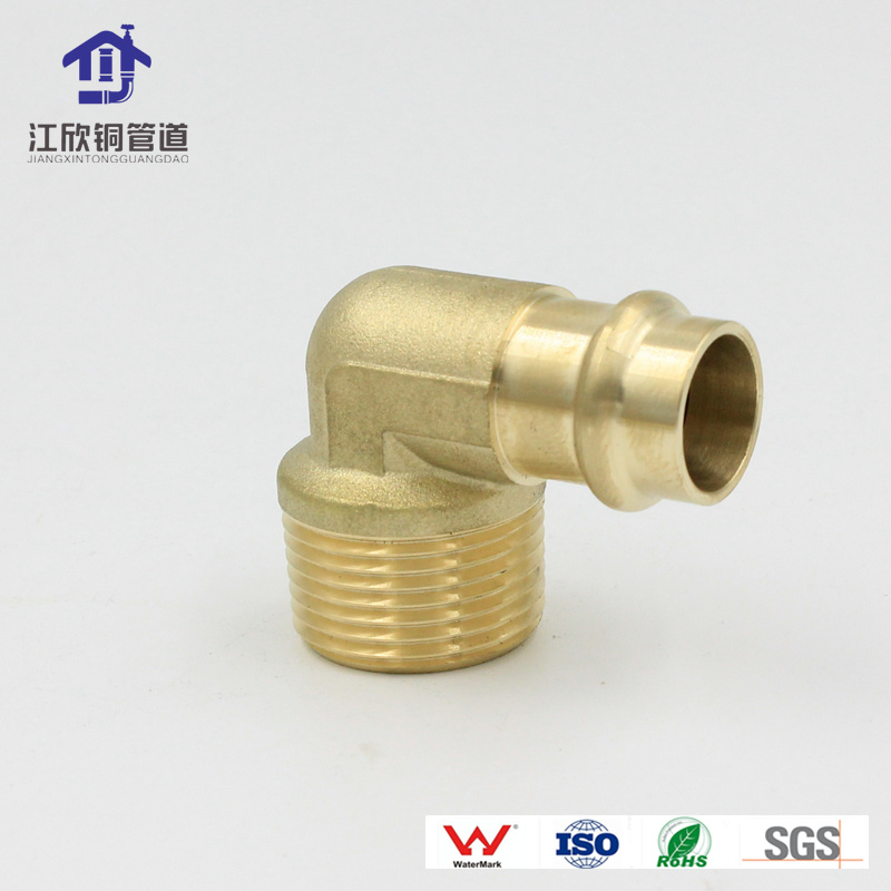 Brass Press M Adapter Sanitary Plumbing Water Pipe Fittings
