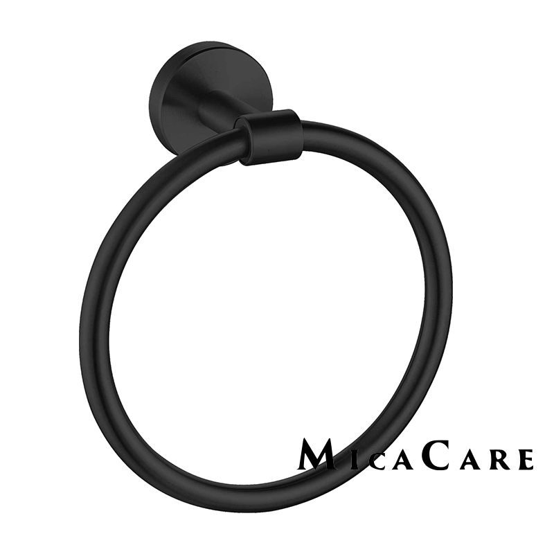 Elegant Wall-Mounted Towel Ring for Short Towels in Modern Design