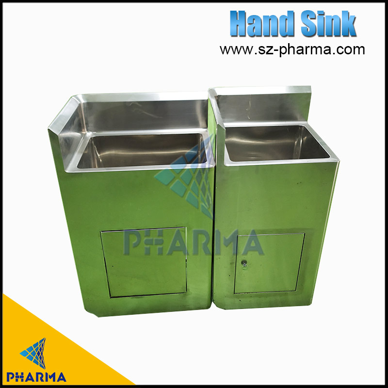 Laboratory Cleanroom Medical Equipment Stainless Steel Hand Sink for Washing with Faucet