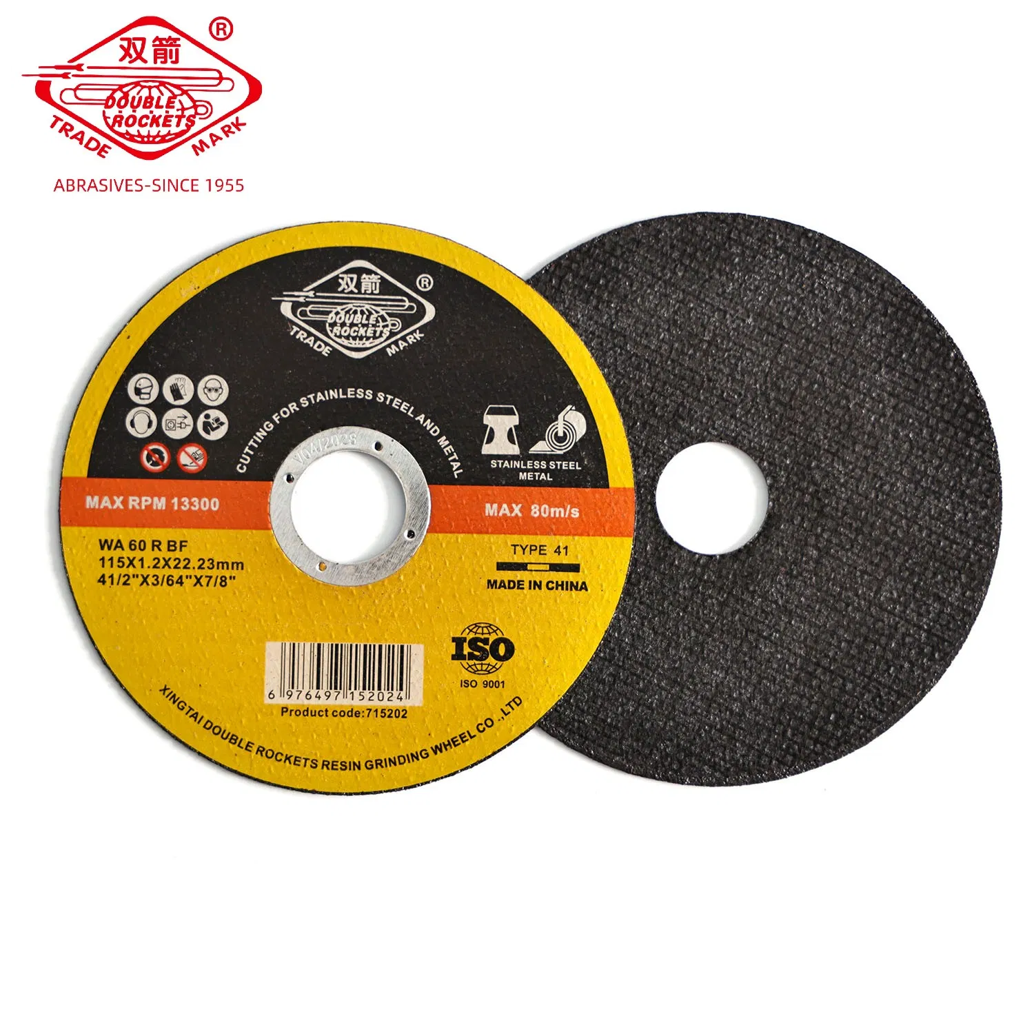 4.5" Inch High-Performance Cut off Wheel, Cutting Disc Cutting Wheel for Metal Stainless Steel Inox Iron Abrasive Grinding Wheel Factory