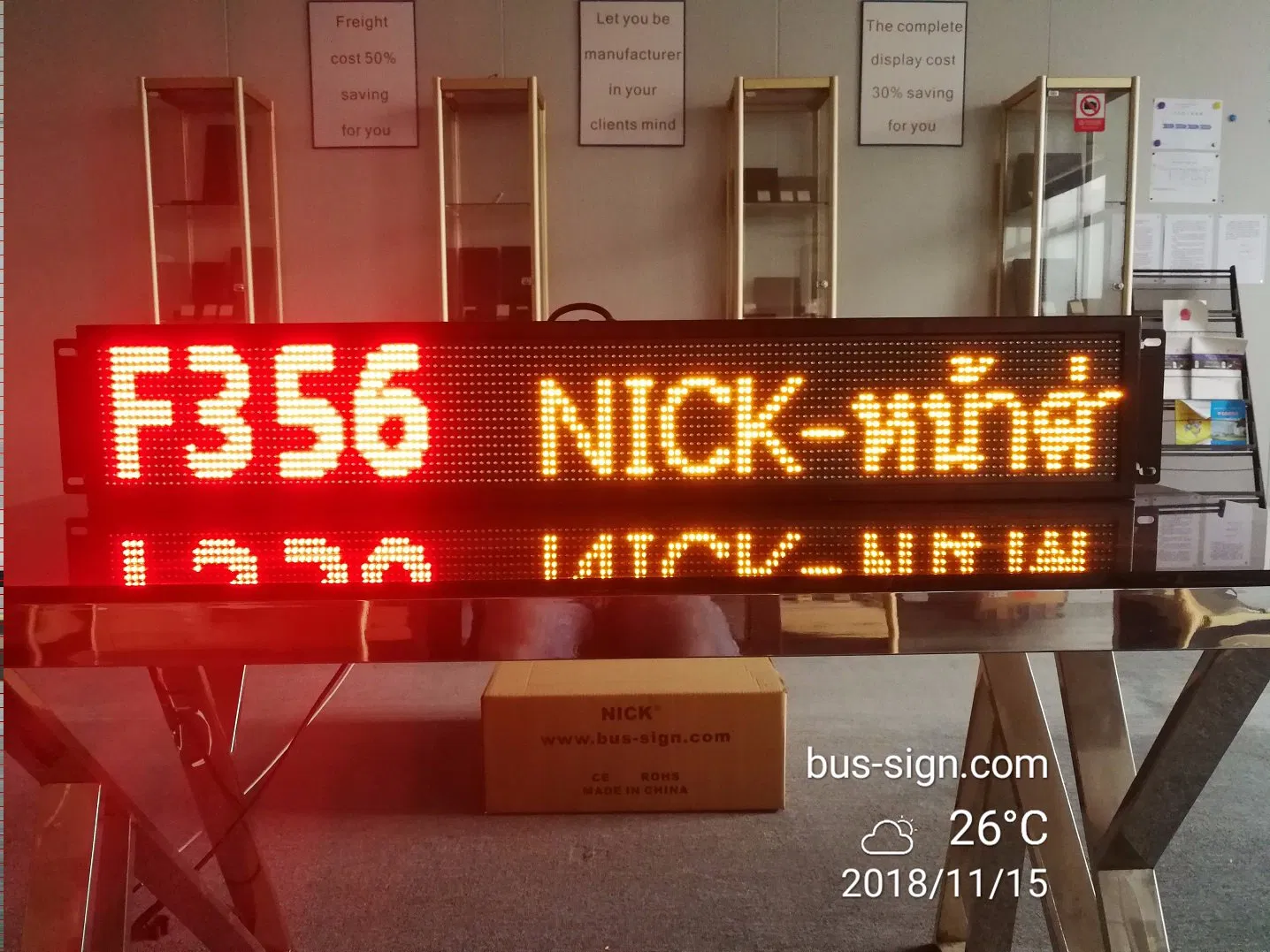 Outdoor LED Bus Destination Board LED Sign for Sale
