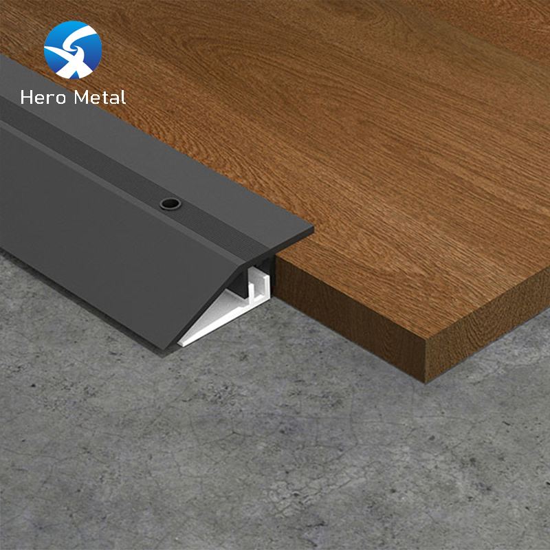 Wholesale Aluminum Transition Profiles for Wooden Foshan Supplier Hero Metal OEM Floor Decorate Strip 50mm Durable Color Trim