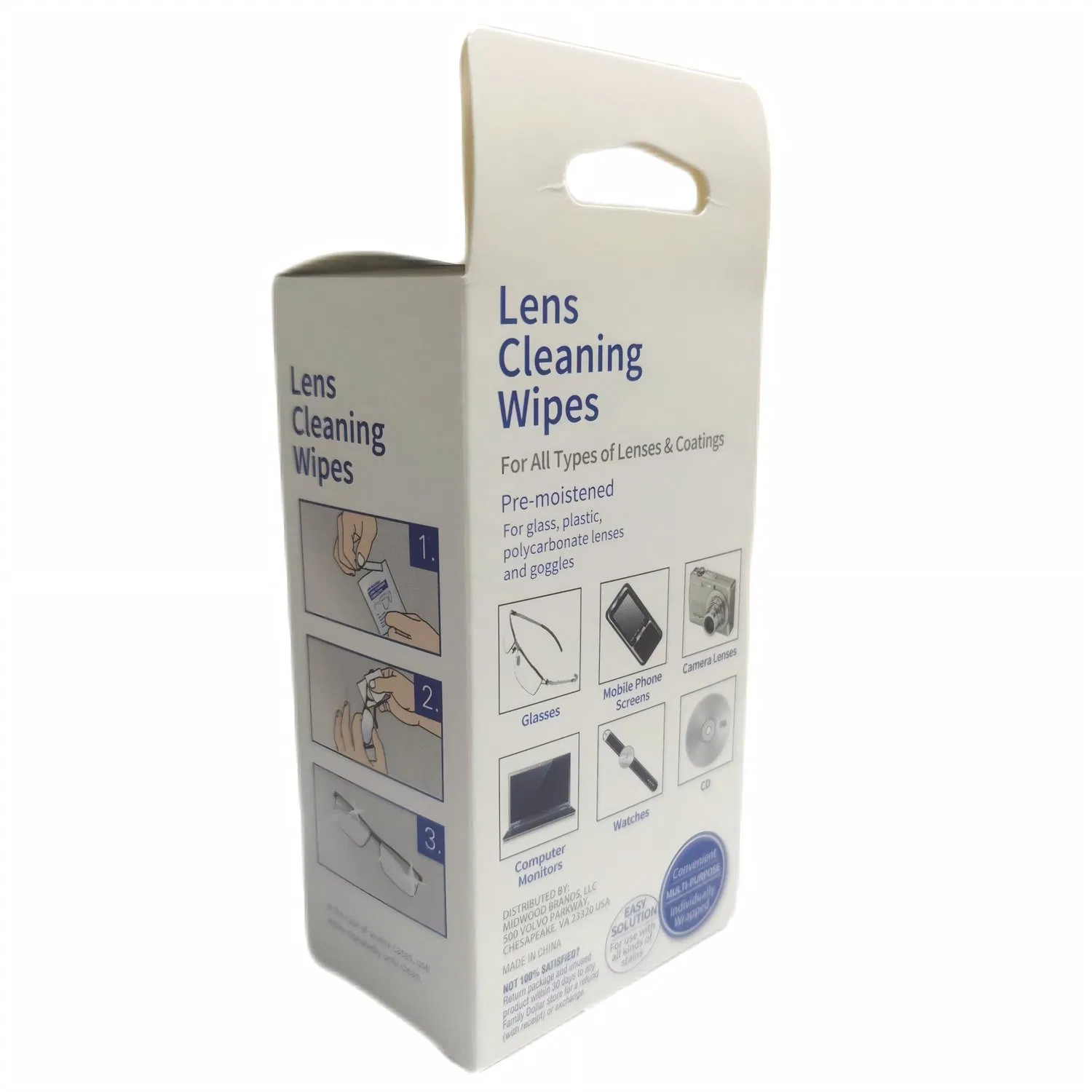 China Factory Customized Lens and Eye Glasses Cleaning Wet Wipes