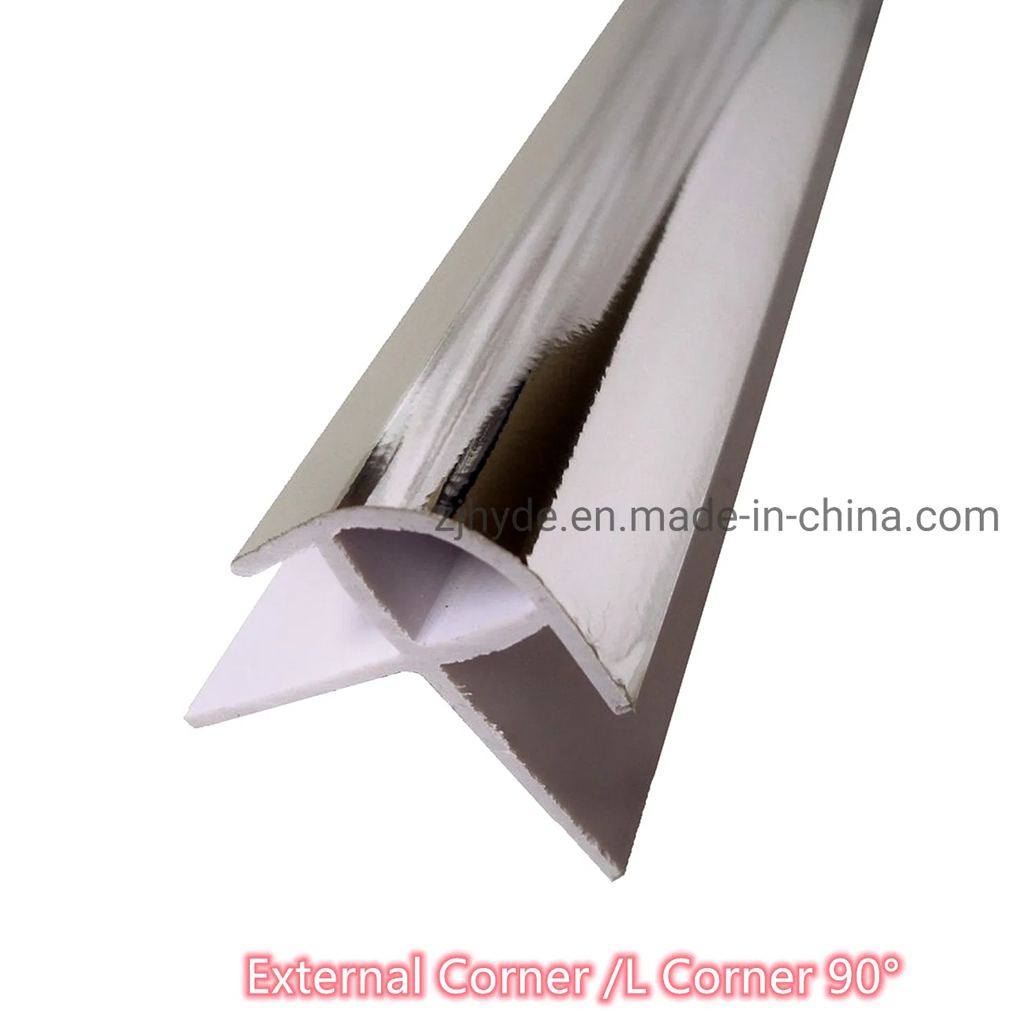 Customized PVC Plastic Angle Trim /PVC U Trim/Plastic Corner Trim/90 Degree PVC Trim/Silver Plastic Corner Trim