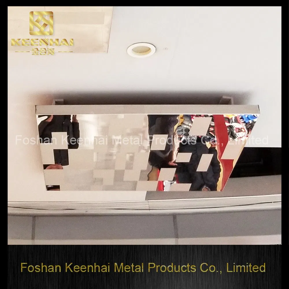 Exquisite Interior False Ceiling Design Stainless Steel 201 304 316 316L Stainless Steel Plates Decorative Suspended Ceiling (KH-MC-M4)